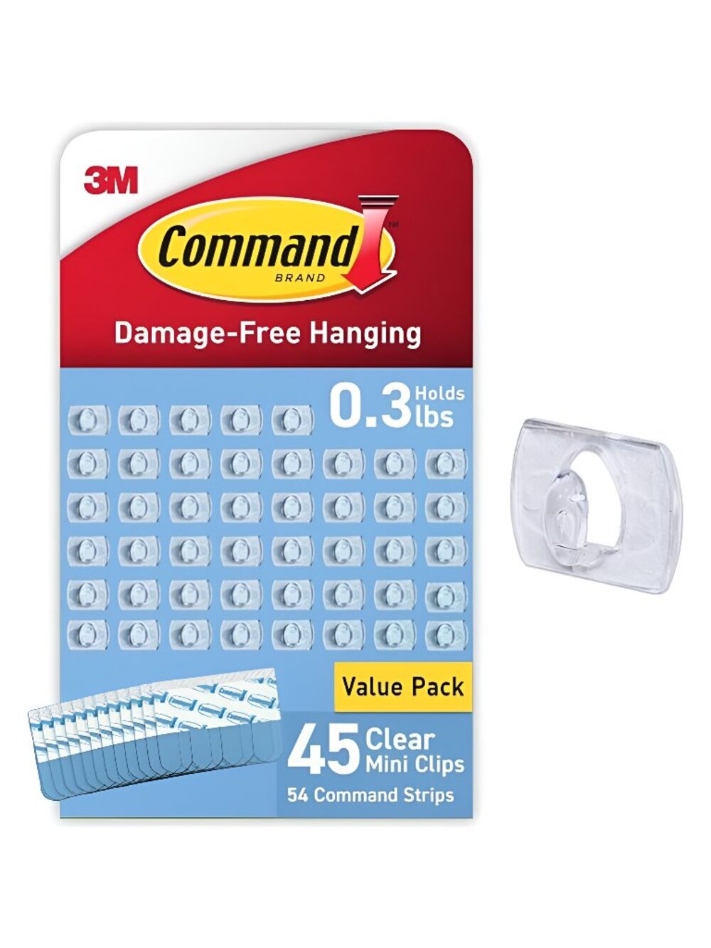Indoor Mini Light Clips, Damage Free Hanging Christmas Light Clips,